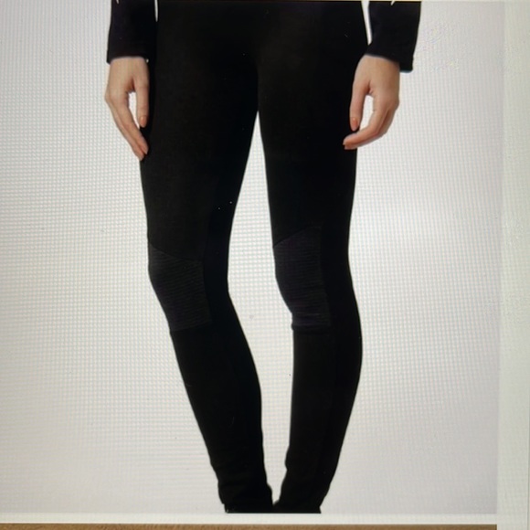TOPSHOP BLACK MOTO LEGGINGS - Picture 2 of 8